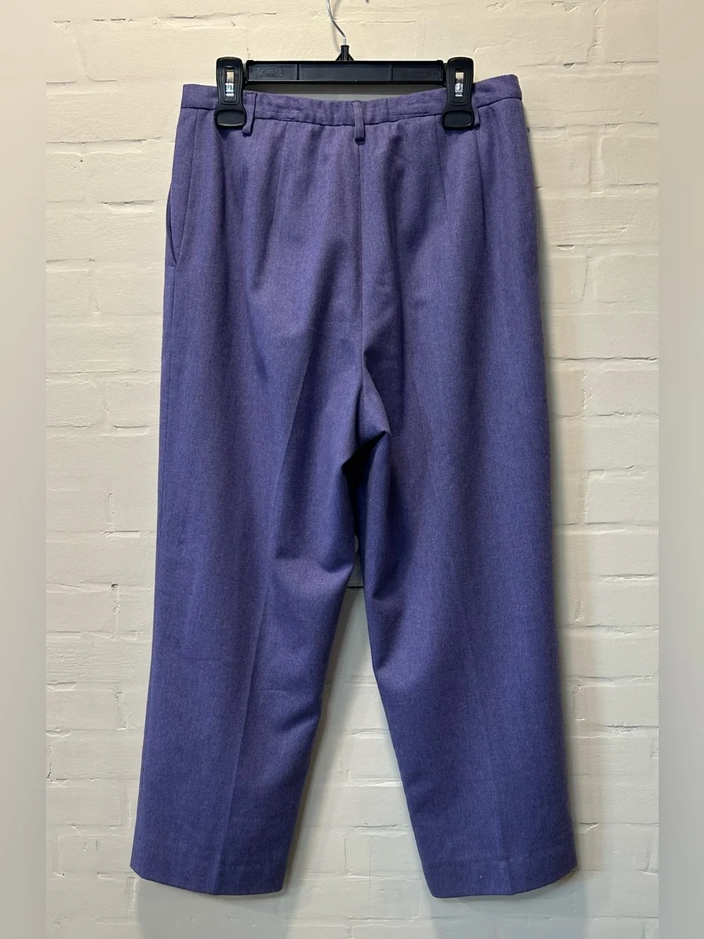Pendleton Purple Virgin Wool Lined High Waist Tailored Trousers Pants Size 12